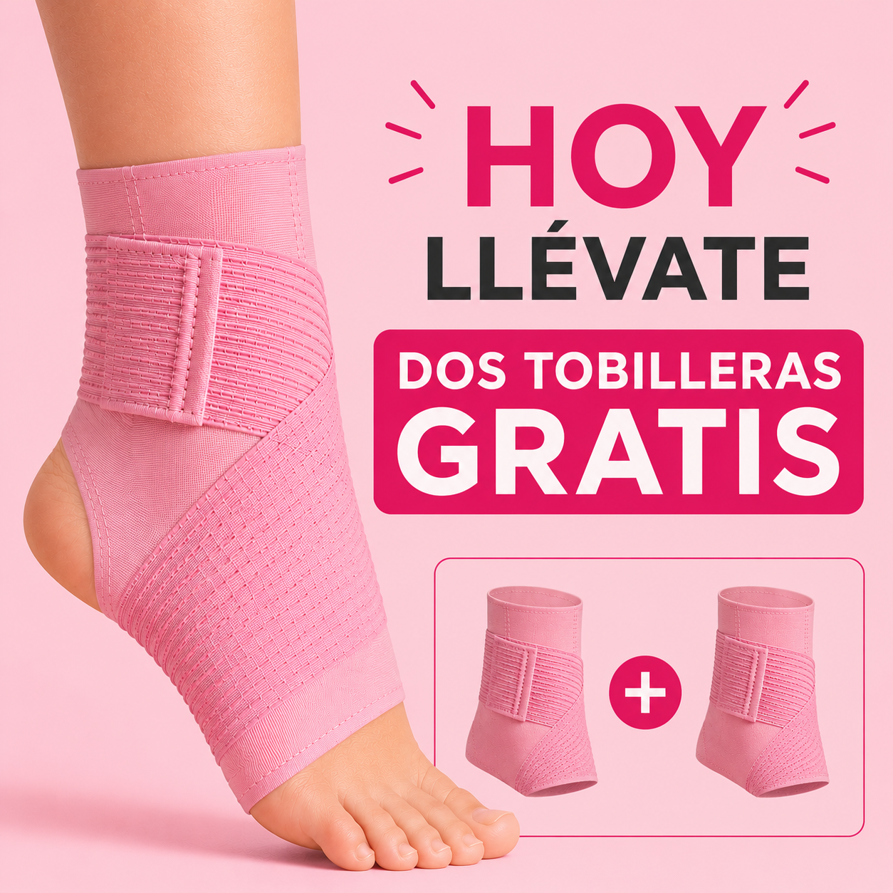 Tobillera de Compresión con Doble Sujeción
